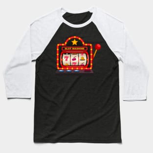 Slot Machine Lucky Game Baseball T-Shirt